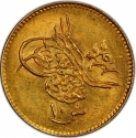 10 Qirsh 1869-1873, KM# 259, Egypt, Eyalet / Khedivate, Abdülaziz