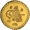 1 Zinjirli Altin 1731, KM# 91, Egypt, Eyalet / Khedivate, Mahmud I the Hunchback