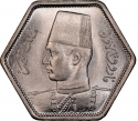 2 Qirsh 1944, KM# 369, Egypt, Farouk I