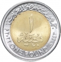 1 Pound 2022, Egypt, 150th Anniversary of the Egyptian National Library and Archives