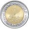 1 Pound 2022, Egypt, 150th Anniversary of the Egyptian National Library and Archives