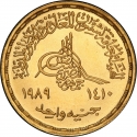 1 Pound 1989, KM# 695, Egypt, Export Drive