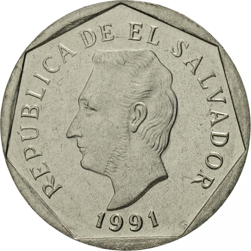 EL SALVADOR 5 CENTAVOS KM-154 B 1994 F.MORAZAN UNC LATINO CURRENCY MONEY COIN 