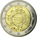2 Euro 2012, KM# 70, Estonia, 10th Anniversary of Euro Coins and Banknotes