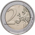 2 Euro 2024, Estonia, Estonian National Symbols, Cornflower