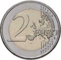 2 Euro 2024, KM# 111, Estonia, Estonian National Symbols, Cornflower