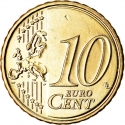 10 Euro Cent 2011-2018, KM# 64, Estonia
