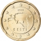 20 Euro Cent 2011-2023, KM# 65, Estonia, Large stars