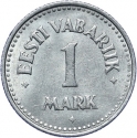 1 Mark 1922, KM# 1, Estonia