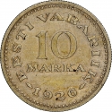 10 Marka 1926, KM# 8, Estonia