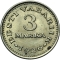 3 Marka 1926, KM# 6, Estonia