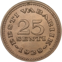 25 Senti 1928, KM# 9, Estonia