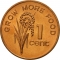1 Cent 1977-1982, KM# 39, Fiji, Elizabeth II, Food and Agriculture Organization (FAO)