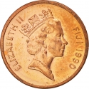 1 Cent 1990-2005, KM# 49a, Fiji, Elizabeth II