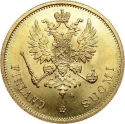 10 Markka 1878-1913, KM# 8, Finland, Grand Duchy, Alexander II, Nicholas II