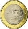 1 Euro 2007-2023, KM# 129, Finland, Republic, Mintmark (Cornucopia) on outer ring