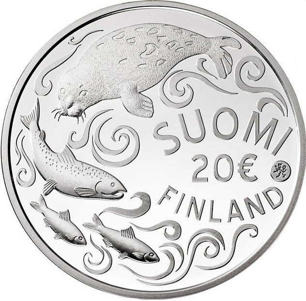 20 Euro 2011, KM# 169, Finland, Republic, Ethical, Protecting the Baltic Sea