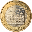 5 Euro 2017, KM# 256, Finland, Republic, Presidents of Finland, Juho Kusti Paasikivi