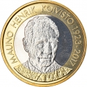 5 Euro 2018, KM# 270, Finland, Republic, Presidents of Finland, Mauno Koivisto