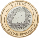 5 Euro 2022, KM# 306, Finland, Republic, Tampere and Helsinki 2022 Ice Hockey World Championship