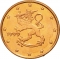 1 Euro Cent 1999-2006, KM# 98, Finland, Republic