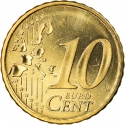 10 Euro Cent 1999-2006, KM# 101, Finland, Republic
