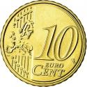 10 Euro Cent 2007-2022, KM# 126, Finland, Republic