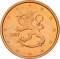 2 Euro Cent 2007-2023, KM# 99, Finland, Republic, Mintmark (Cornucopia) left of date