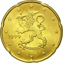 20 Euro Cent 1999-2006, KM# 102, Finland, Republic