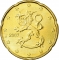 20 Euro Cent 2007-2023, KM# 127, Finland, Republic, Mintmark (Cornucopia) left of date