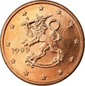 5 Euro Cent 1999-2006, KM# 100, Finland, Republic