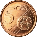 5 Euro Cent 1999-2006, KM# 100, Finland, Republic