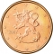 5 Euro Cent 2007-2023, KM# 100, Finland, Republic, Mintmark (Cornucopia) left of date