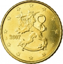 50 Euro Cent 2007-2022, KM# 128, Finland, Republic