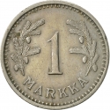 1 Markka 1928-1940, KM# 30, Finland, Republic