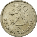 1 Markka 1969-1993, KM# 49a, Finland, Republic