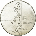 10 Markkaa 1971, KM# 52, Finland, Republic, Helsinki 1971 European Athletics Championships