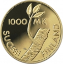 1000 Markkaa 1997, KM# 86, Finland, Republic, 80th Anniversary of Independence of Finland