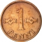 1 Penni 1963-1969, KM# 44, Finland, Republic