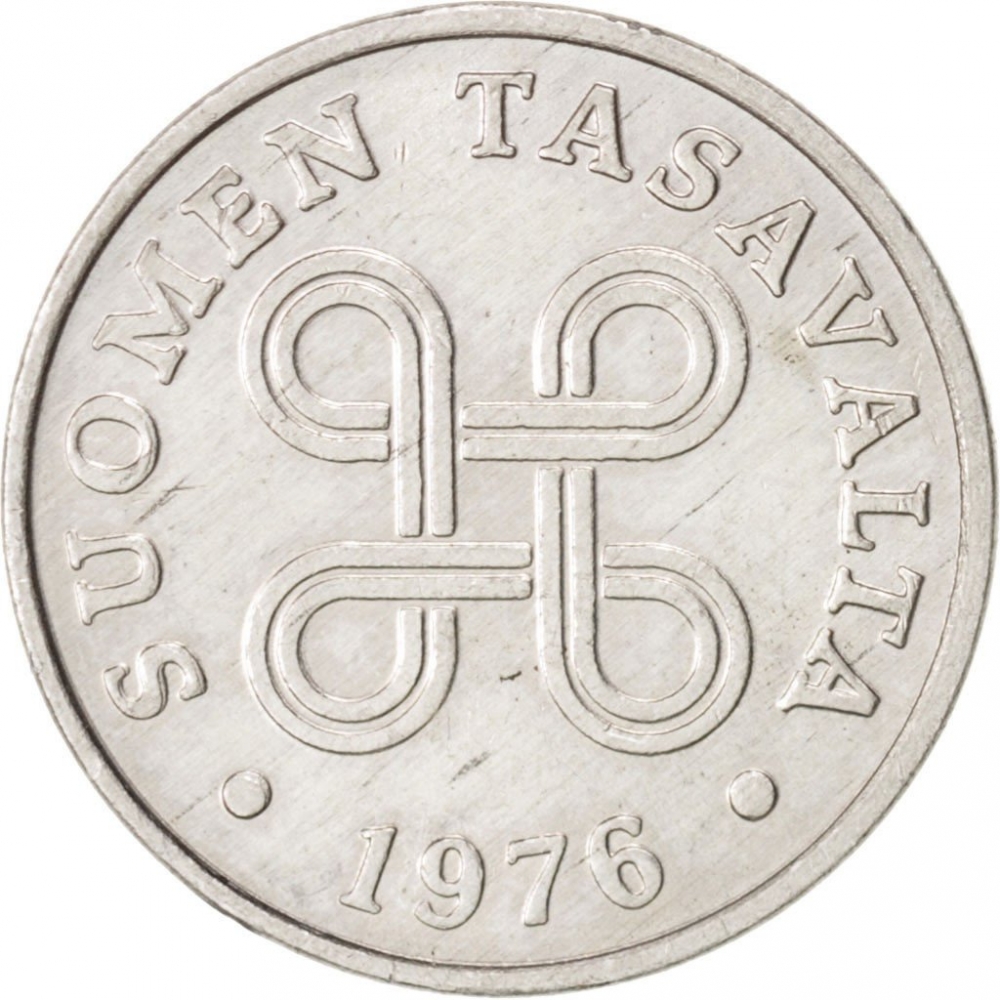 1 Penni 1969-1979, KM# 44a, Finland, Republic