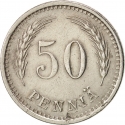 50 Penniä 1921-1940, KM# 26, Finland, Republic