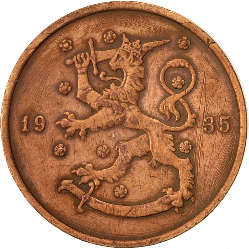10 Penniä 1919-1940, KM# 24, Finland, Republic