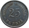 25 Penniä 1943-1945, KM# 25b, Finland, Republic