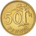 50 Penniä 1963-1990, KM# 48, Finland, Republic