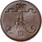 1 Penni 1881-1894, KM# 10, Finland, Grand Duchy, Alexander III