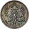 25 Penniä 1865-1917, KM# 6, Finland, Grand Duchy, Nicholas II, Alexander II, Alexander III, Dentilated border, mint master mark L (KM# 6.2)