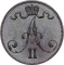 5 Penniä 1865-1875, KM# 4, Finland, Grand Duchy, Alexander II, Dentilated border (KM# 4.2)