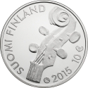 10 Euro 2015, KM# 225, Finland, Republic, 150th Anniversary of Birth of Jean Sibelius