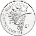 10 Euro 2015, KM# 226, Finland, Republic, Eurostar - Anniversary of the UN, 70 Years of Peace in Europe
