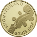 100 Euro 2015, Finland, Republic, 150th Anniversary of Birth of Jean Sibelius